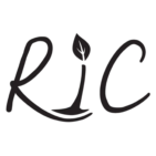 Restored Image Counselling black icon logo with leaf design symbolizing growth, supervision, and restoration for counsellors in BC