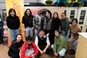 Group of R.I.C. students and partners at UBCO community event